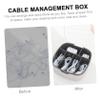 Angoily Cable Storage Case Compartment Design Digital Cord Organizer Desktop Wire Management Box Desk Accessory view 3