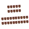 NPQPNAFC 30 pcs USB Headphones USB Headset Leather Cord wrap Leather Cable Ties USB Cable Magnetic Cable Manager PU Leather Headphone Winder Management Folder Headphone Cable Travel Ties (Color : Bro view 1