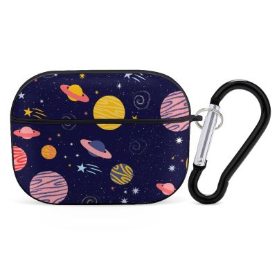 Lovely-Hand-Drawn Galaxys Compatible with AirPods Pro Case Cover,Shock-Proof PC Full Protective Cover Compatible for Airpods Pro,Supports Wireless Charging Front LED Visible