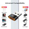 USB to USB C Adapter 4 Pack, USB C Female to USB A Male Adapter, Type C to USB A Charger Cable Converter Compatible with iPhone 15 14 13 12 Pro Apple Watch Airpods, Samsung Galaxy S23 S22 S21 view 2