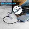 Aluminum 7 in 1 USB C/USB Hub, 2* USB C and 5* USB, USB 3.0 and USB 2.0 Ports, Ultra Slim Portable USB Splitter Adapter for Laptop, PS4, Flash Drive, HDD, Xbox, Printer, Mouse, Keyboard view 2