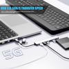 Aluminum 7 in 1 USB C/USB Hub, 2* USB C and 5* USB, USB 3.0 and USB 2.0 Ports, Ultra Slim Portable USB Splitter Adapter for Laptop, PS4, Flash Drive, HDD, Xbox, Printer, Mouse, Keyboard view 4