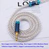Zeatop Hendar HiFi 8N Oil Immersed Copper Silver Alloy 25 Cores + 96 Cores Single Crystal Silver Plated Upgrade Earphone Cable Pure Copper 4.4mm 3.5mm MMCX 0.78mm Aduio Plug (4.4mm-MMCX) view 3