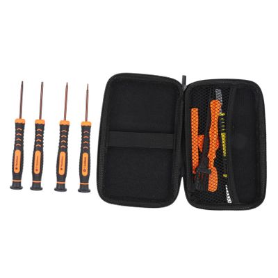 jojofuny 1set Mobile Tool Multi-functional Screwdriver Kit Magnetic Bits for Easy Disassembly and Installation Portable Storage Case Included