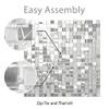 Silver Shimmer Wall Backdrop Sequin Panel - 36 Piece Party Background Decorative Panel view 3