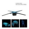 PACUM 3D Hologram Fan Projector WiFi 3D Hologram Projector Fan 510 LED Holographic Lmaging Lamp Player 3D Remote Advertising Display Projector Light with 16G TF view 3