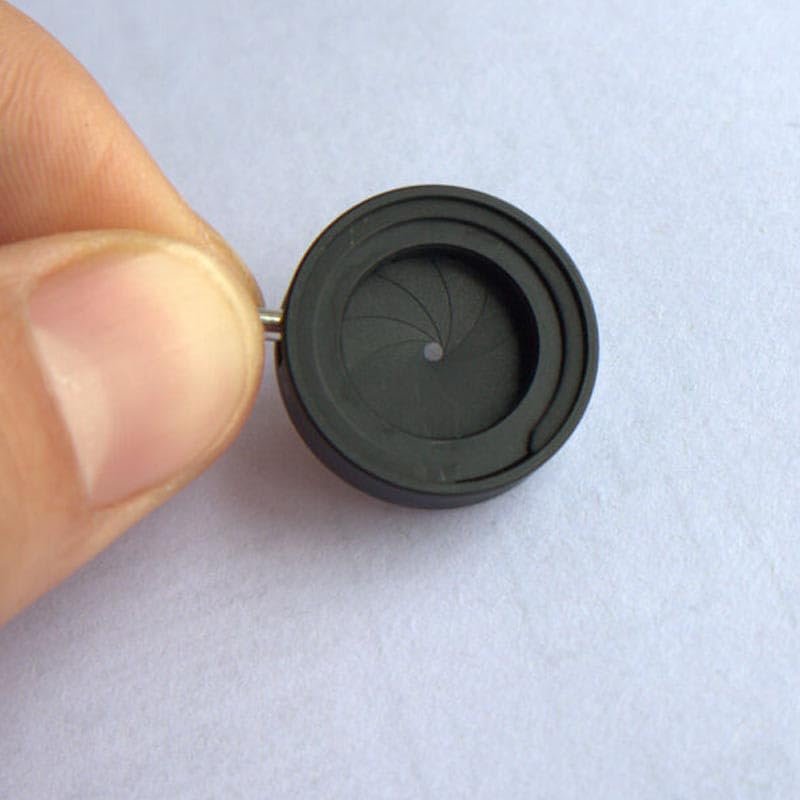 1-12 mm Capacitor with Iris Diaphragm Aperture Adjustable for Microscope Module Camera M4 Thread 10 Blades Customizable Metal Parts (Colour: 1 Piece Iris Diaphragm, Size : 1 - 12 mm