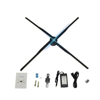 PACUM 3D Hologram Fan Projector 84cm WiFi 3D Hologram Projector Light Advertising Display LED Fan Holographic Lmaging Lamp 3D Remote Hologram Player