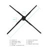 PACUM 3D Hologram Fan Projector 84cm WiFi 3D Hologram Projector Light Advertising Display LED Fan Holographic Lmaging Lamp 3D Remote Hologram Player view 2