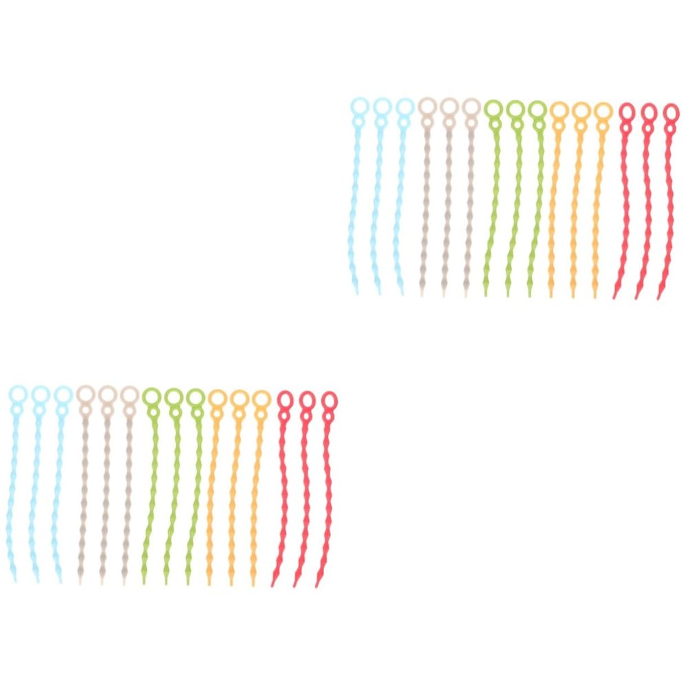 NPQPNAFC 30 Pcs Silicone Tie Cell Holders Cable Tie Silicone Cable Storage Tool Magnetic Holder Cable Tie Holder Cell Stand Wire Holder Cable Manager Charging Cable Ties