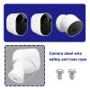 Create idea 2pcs Anti Drop Security Chain 20cm Camera Anti Theft Steel Cable Compatible with Nest Cam (Battery) Compatible with Arlo Ultra-4K UHD Pro 3 Pro 4 view 3