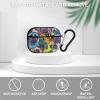 Nisza Portrait of Many Pugs Compatible with AirPods Pro Case Cover,Shock-Proof PC Full Protective Cover Compatible for Airpods Pro,Supports Wireless Charging Front LED Visible, black-style-2 view 3