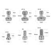 CAMVATE 1/4"-20 & 3/8"-16 & M5 Thread Screw + Camera Baseplate + 1/4"-20 Male Thread Screw Mount view 3