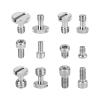 CAMVATE 1/4"-20 & 3/8"-16 & M5 Thread Screw + Camera Baseplate + 1/4"-20 Male Thread Screw Mount view 4
