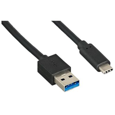10GBPS USB 3.0 Type A to C Cable, Charging and Data Cable Cord, Black, 1m (3.28ft)