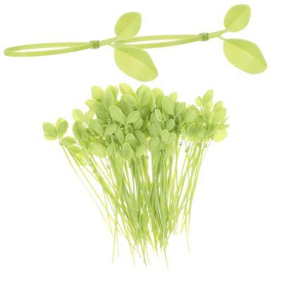 NPQPNAFC 100 Pcs Simulated Leaf Tie Wire Organizer Ties Leaf-Shaped Nylon Cable Tie Green Ties Nylon Cord Zip Ties Heavy Duty Zipper Garden Nylon Ties Plastic The Chain Self-Locking Ties