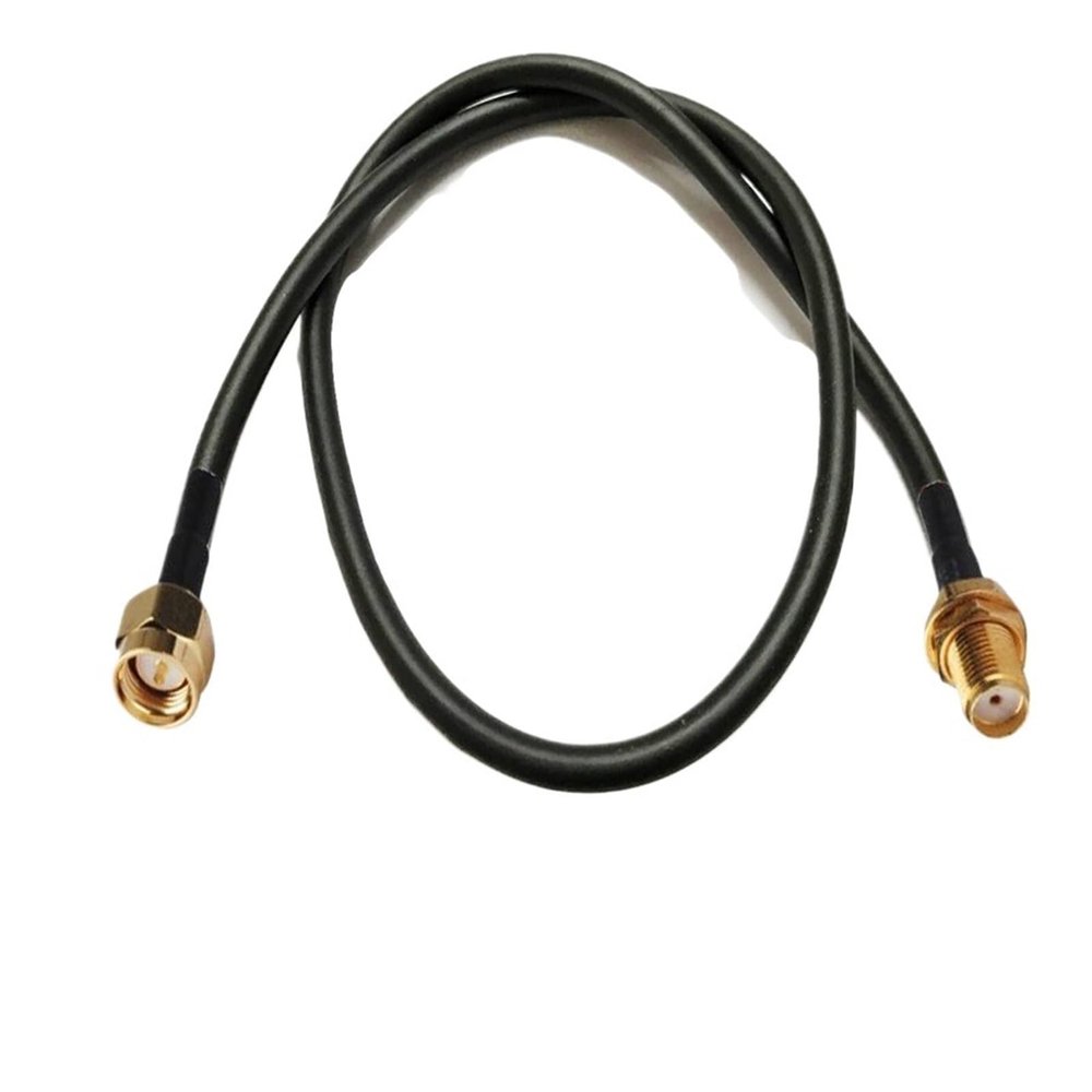 2 pcs SMA Male to SMA Female Male Connector RF coax Cable RG58 50-3 50ohm 50cm(SMA male to female)