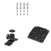 CAMVATE 1/4"-20 & 3/8"-16 & M5 Thread Screw + 1/4"-20 Ball Head with Bottom Pedestal Mount + Camera Cheese view 1