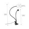 OSKOE 1pc Clip Fill Light Live Stream Phone LED Circle Lights Desk Camera Mount Desktop Ring Light Tablet Holder Dimmable Desk Lamp Supplemental Lamp Selfie Fill Lamp Beauty Light Video view 3