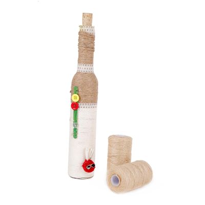 100 Yard Natural Jute Twine for Gardening Applications, Beige