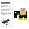 Homoyoyo 1set Pci-e to Riser Adapter Extension for Gpu Mining Rig Solid Capacitors Voltage Regulation Pin Supply Performance and Enhanced Power Capacity view 2
