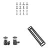 CAMVATE 1/4"-20 & 3/8"-16 & M5 Thread Screw + 1/4"-20 Mini Ball Head + Long Cheese Plate view 1