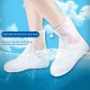 AOKID Rain Shoe Covers,Waterproof Shoe Covers,Non-Slip Water Resistant Shoe Covers,PVC Rubber Sole Reusable Rain Snow Boots Overshoes for Cycling Outdoor Camping Fishing Garden Travel White XL view 4
