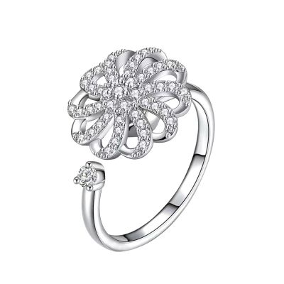 BTAKANPP Dragon Rings for Women Adjustable Anxiety Relieving Pressure Relieving Silver Plated Zircon Popular (A, 4cmX1cmX6cm), gtIUFoA6b