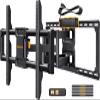 Perlegear Full Motion TV Wall Mount with Power Strip for 4290 Inch TVs up to 150 lbs, Pre-Assembled TV Mount Has Smooth Swivel, Tilt, Extension, Max VESA 600x400mm, 12/16/24 Wood Studs, PGLF11 view 1