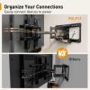 Perlegear Full Motion TV Wall Mount with Power Strip for 4290 Inch TVs up to 150 lbs, Pre-Assembled TV Mount Has Smooth Swivel, Tilt, Extension, Max VESA 600x400mm, 12/16/24 Wood Studs, PGLF11 view 3