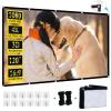 XINLEMY 120 inch Projector Screen 16:9 Foldable Washable Portable Projection Movies Screens Support Double Sided Projection for Home Theater Backyard Outdoor Indoor view 1