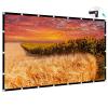 Projector Screen 200 inch, XINLEMY Large 4K HD 16:9 Foldable Portable Projection Cinema Screen Washable Double-Sided Video Projector Screen Suitable for Backyard Partying view 1