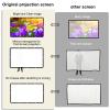 Projector Screen 200 inch, XINLEMY Large 4K HD 16:9 Foldable Portable Projection Cinema Screen Washable Double-Sided Video Projector Screen Suitable for Backyard Partying view 4