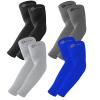 BHYTAKI 4 Pairs UV Sun Protection Arm Sleeves, UPF 50 Sports Cooling Arm Compression Sleeves for Men Women Teenager view 1