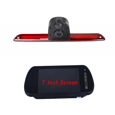 3rd Third Brake Light Backup Reverse Parking Rear View Reversing Dual Lens Camera for Mercedes Sprinter (2006-2018) / VW Crafter (2007-2016) Night Vision Waterproof (Camera+7IN)
