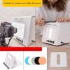 Smart Photography Turntable, Dimmable Jewelry Shooting Tent Softbox, Photo Studio Light Box, Electric 360 Turntable Gold and Silver Jewelry Photo Light Box Kit,20cm view 2