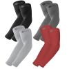 BHYTAKI 4 Pairs UV Sun Protection Arm Sleeves, UPF 50 Sports Cooling Arm Compression Sleeves for Men Women Teenager view 1