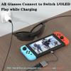 KIHENG USB C to AR Glasses and Charging Adapter, Charge and Play, Compatible 100W PD Fast Charging for DJI RC 2, Switch OLED, Steam Deck Connected Viture/Rokid/Xreal AR Glasses 1080P 120Hz/4K 60Hz view 2