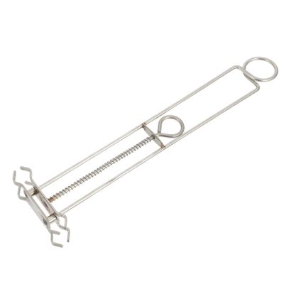 FOMIYES Lens Dyeing Tool Tools Dyeing Machine Clamp Stainless Lens Dyeing Shelf Tinting Stainless Lens Dyeing Holder Lens Coloring Bracket Accessories Stainless Steel Glasses, 14.5X7X2.5CM, Silver