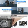 DirectNine Basics Nitze Cage Wheel Side Handle with Dual 1/4 Screws for DSLR Camera Monitor Smartphone Cage view 3