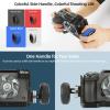 DirectNine Basics Nitze Cage Wheel Side Handle with Dual 1/4 Screws for DSLR Camera Monitor Smartphone Cage view 4