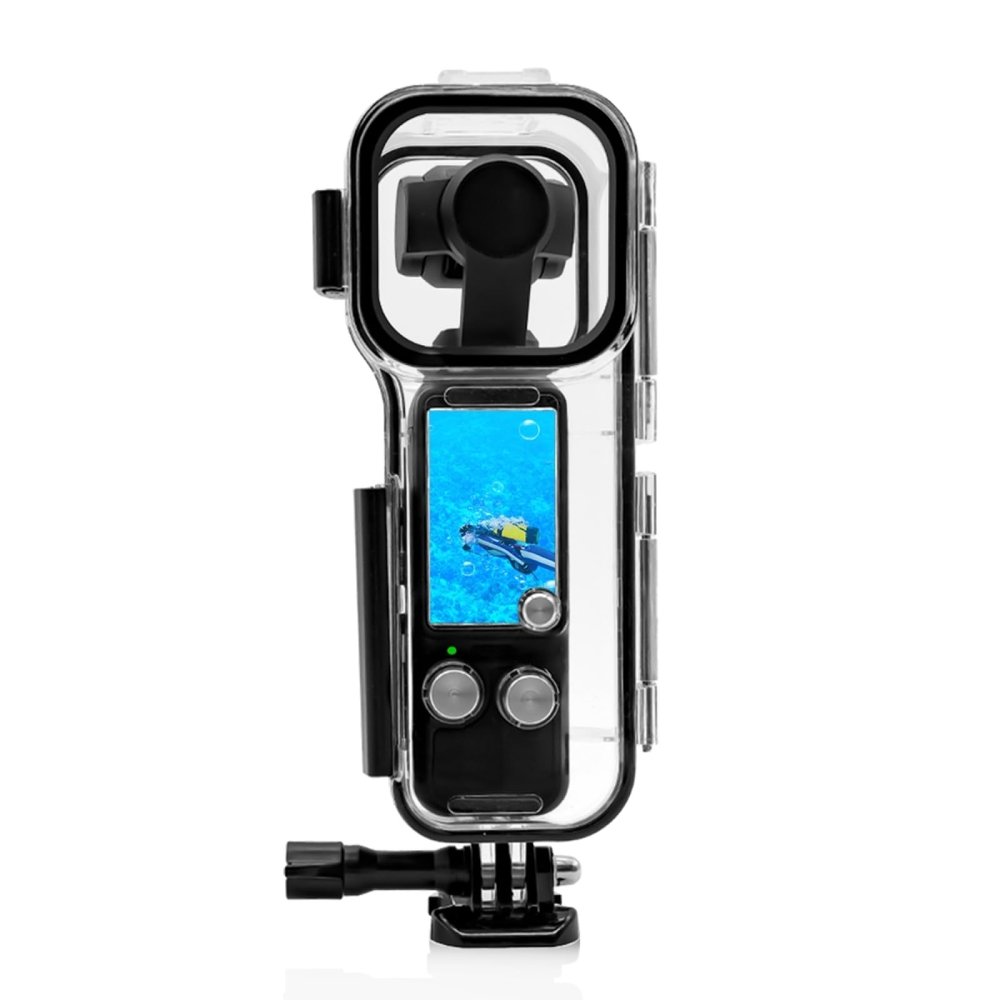Andoer Waterproof Case for OSMO Pocket 3, Underwater Housing Diving Case for Sports Camera, Waterproof Underwater Protector Case 45M, Photography Accessory