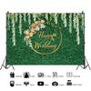 7 * 5FT Wedding Backdrop Greenery Backdrop with Flower Photography Green Leaf Grass Wall Photo Backdrops Wedding Bridal Shower Party Decoration Photo Booth Studio Props Vinyl (Green-2) view 3