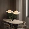 AGURELI European Style Round Glass Lampshade Pendant Light for Living Room, Brass Finish Bedroom Fixture, Hanging Adjustable Chandelier for Family Room (Color: B) view 4