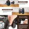DirectNine Basics Nitze Wheel Side Handle with 3/8 ARRI Locating Screw and Detachable Locating Pins, Compatible with DSLR Camera Cage view 3