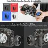 DirectNine Basics Nitze Wheel Side Handle with 3/8 ARRI Locating Screw and Detachable Locating Pins, Compatible with DSLR Camera Cage view 4