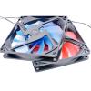 JUCMJXQEQ 80x80x15mm 8cm 8015 80mm Fan DC5V Blue red LED Light Computer USB Quiet Cooling Fan (Color : Blue USB Plug) view 3
