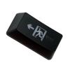 Hoement Replacement Shine Through Keycaps for Mechanical Keyboard Backspace Enter Key Translucent Design Easy Installation Black Compatible Cherry Profile Gaming Keyboards view 1