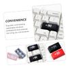 Hoement Replacement Shine Through Keycaps for Mechanical Keyboard Backspace Enter Key Translucent Design Easy Installation Black Compatible Cherry Profile Gaming Keyboards view 3