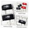 Hoement Replacement Shine Through Keycaps for Mechanical Keyboard Backspace Enter Key Translucent Design Easy Installation Black Compatible Cherry Profile Gaming Keyboards view 4